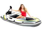 Schlauchboot MIT MOTOR Perfekt für Urlaub/Camping/Fischen/Angeln/Outdoor/Bundes